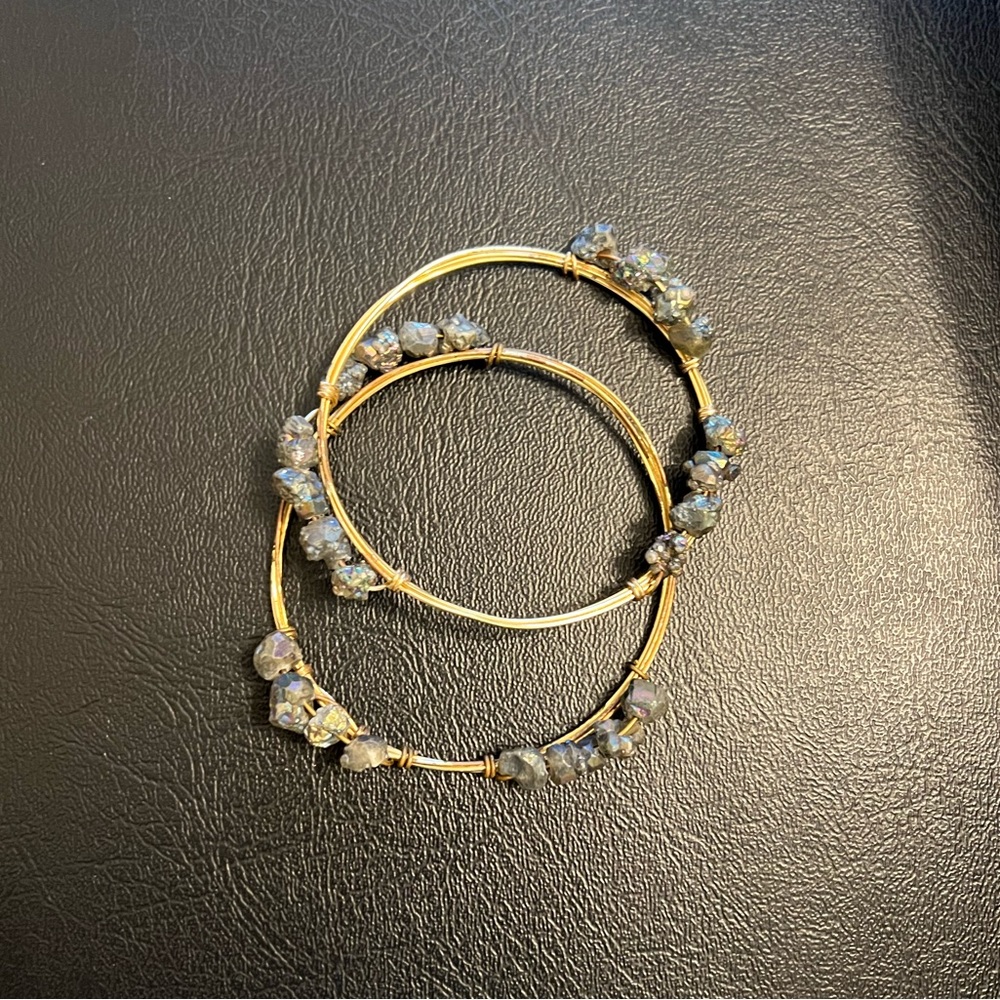 Unique Wire and Stone Bracelets